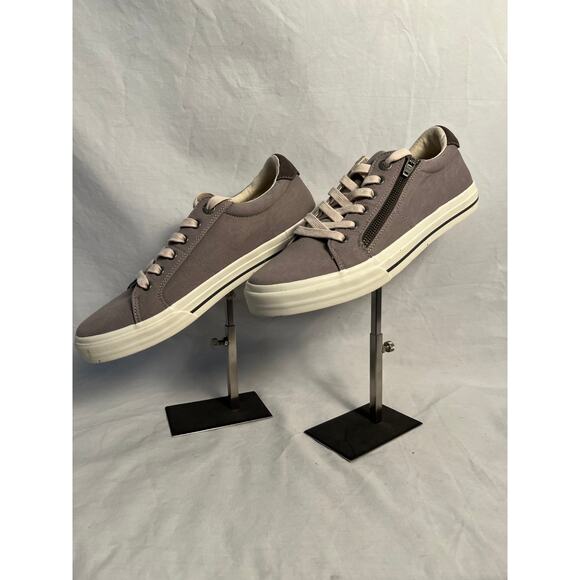 Taos Canvas Zip Lace Sneakers Gray Taupe Men's Size 10.5 - Picture 3 of 8